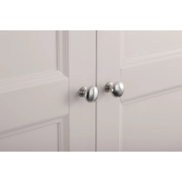 Clermont Light Grey 2 Door 1 Drawer Wardrobe – French Inspired Pine & MDF Bedroom Storage Cabinet