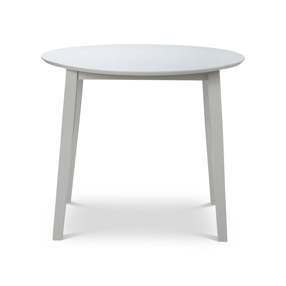 Julian Bowen Coast Grey Drop Leaf Round Dining Table – Space Saving Folding Dining Table for Small Kitchens & Dining Rooms