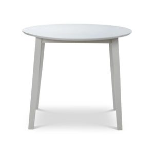Julian Bowen Coast Grey Drop Leaf Round Dining Table – Space Saving Folding Dining Table for Small Kitchens & Dining Rooms