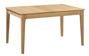 Cotswold Solid Oak Extending Dining Table 140–180cm – Natural Oak 6 Seater