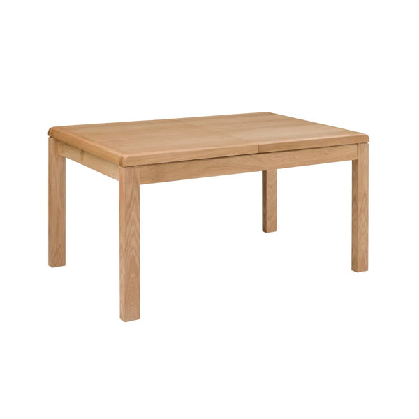 Curve Solid Oak Extending Dining Table with Butterfly Extension – 150-200cm