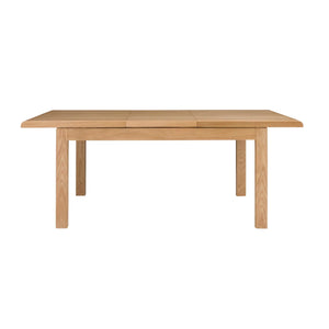 Curve Solid Oak Extending Dining Table with Butterfly Extension – 150-200cm