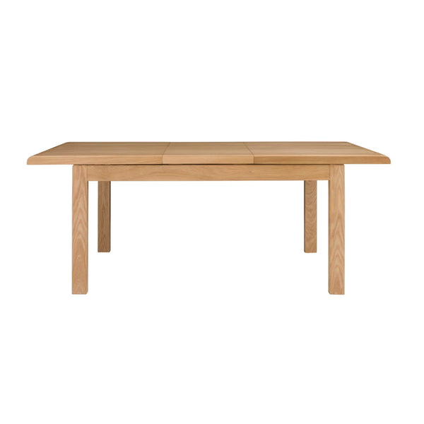 Curve Solid Oak Extending Dining Table with Butterfly Extension – 150-200cm