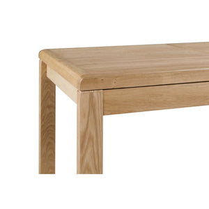 Curve Solid Oak Extending Dining Table with Butterfly Extension – 150-200cm
