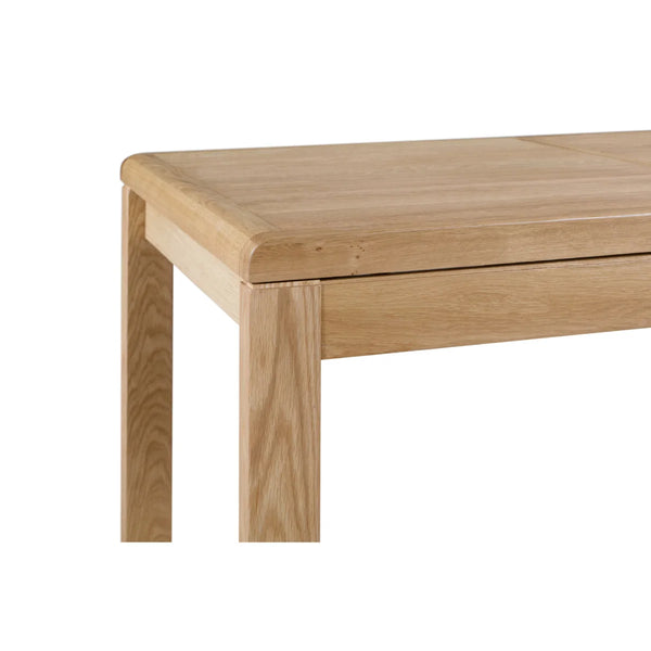 Curve Solid Oak Extending Dining Table with Butterfly Extension – 150-200cm