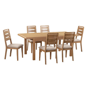 Curve Solid Oak Extending Dining Table with Butterfly Extension – 150-200cm