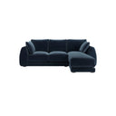 Bluebell Classic Chaise Sofa UK traditional design with wooden legs and plush cushions
