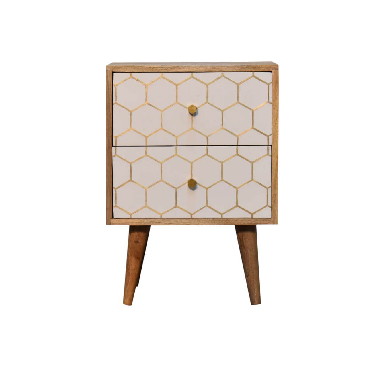 Cassia Solid Mango Wood Bedside Table