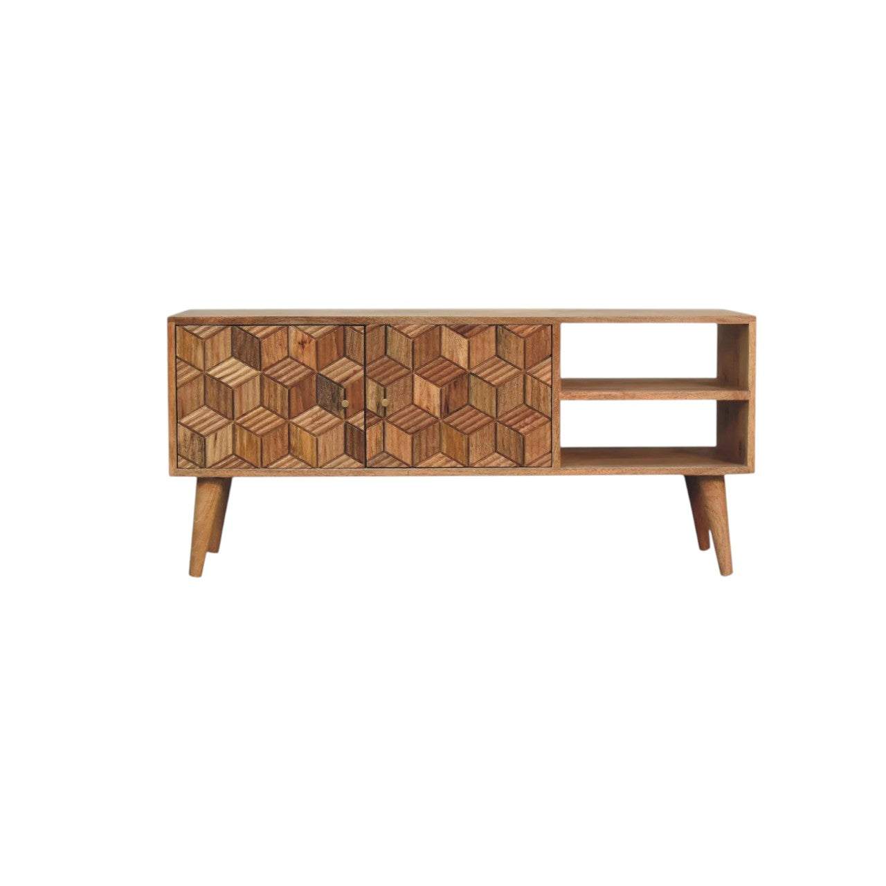 Cubana Solid Mango Wood Media Unit TV Stand