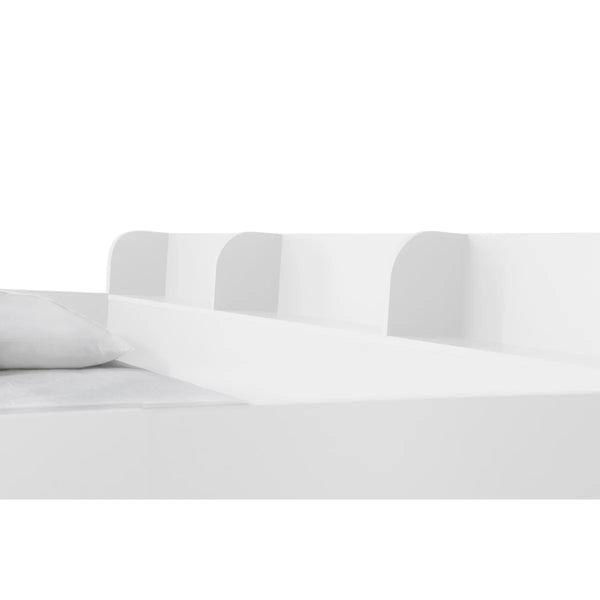 Domino Triple Sleeper Bunk Bed with Single Over Small Double – White or Light Grey