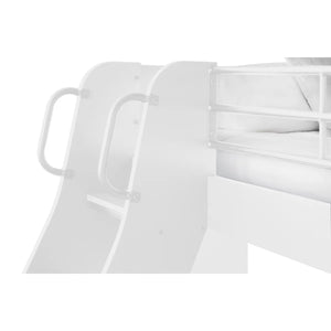 Domino Triple Sleeper Bunk Bed with Single Over Small Double – White or Light Grey