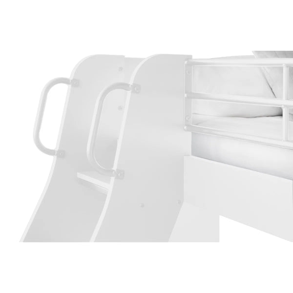 Domino Triple Sleeper Bunk Bed with Single Over Small Double – White or Light Grey