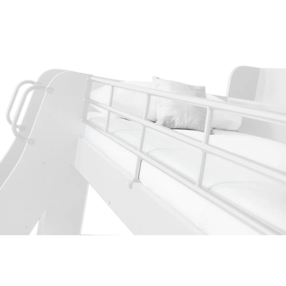 Domino Triple Sleeper Bunk Bed with Single Over Small Double – White or Light Grey