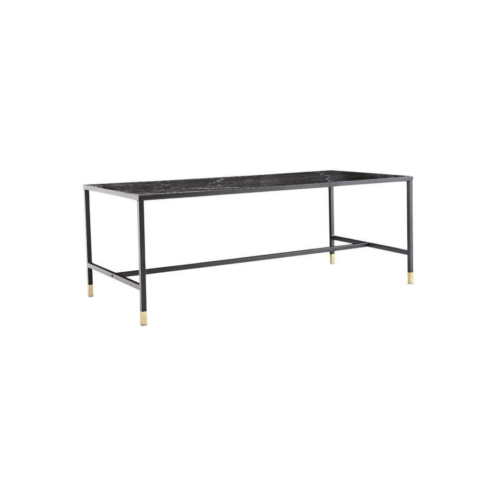 Dipp Black Glass Sofa Table 130x60 cm – Stylish Nordic Coffee Table by Mmilo