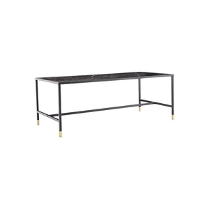 Dipp Black Glass Sofa Table 130x60 cm – Stylish Nordic Coffee Table by Mmilo