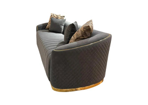 Dubai Grey Sofa Collection Modern 3+2 Seater Sofas | Luxurious Grey Upholstery for Living Room Comfort