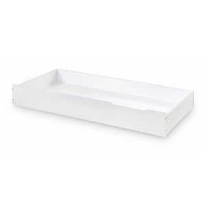 Ellie White Underbed Storage Drawer & Single Trundle Bed – Multi-Functional Pull-Out Drawer for UK Single Mattress