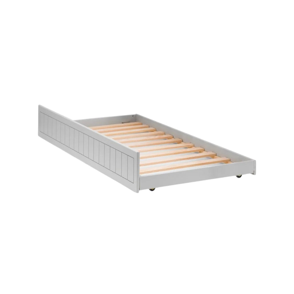 Julian Bowen Maine 90cm Single Underbed in Dove Grey Lacquer – Space-Saving Pull-Out Guest Bed