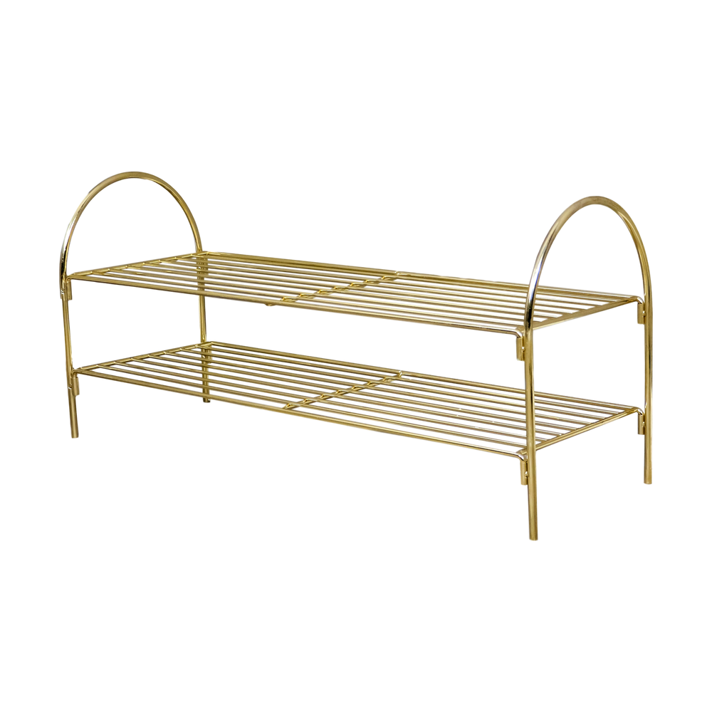Gold Shoe Rack