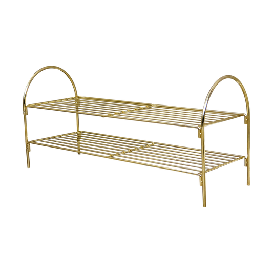 Gold Shoe Rack