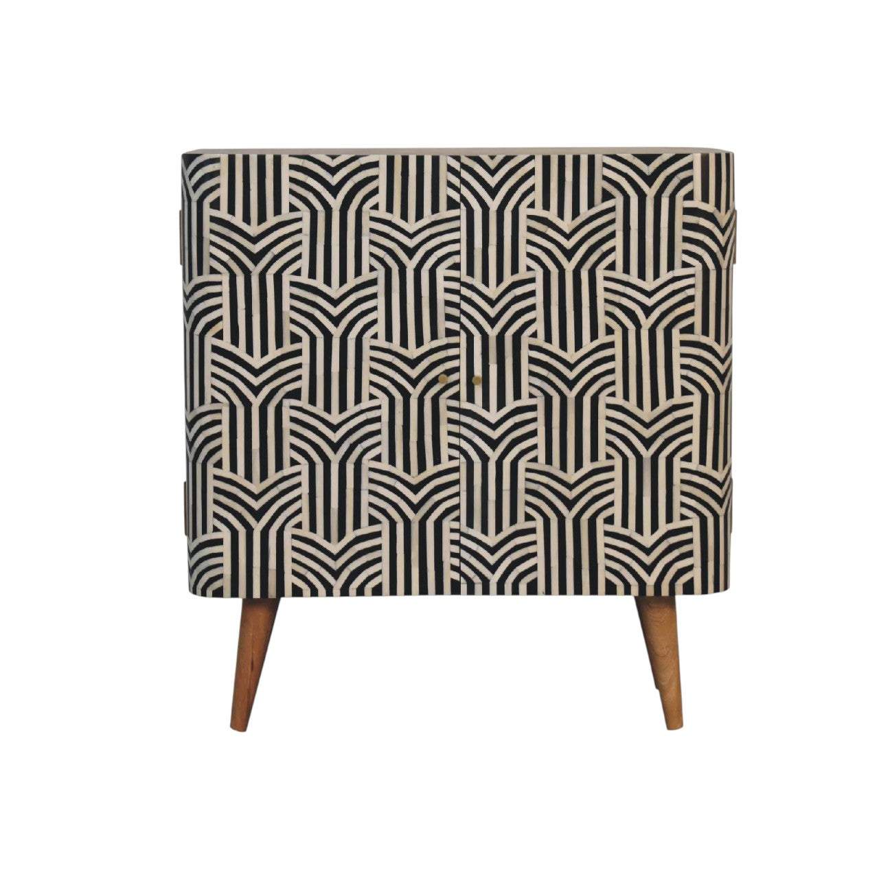 Edessa Bone Inlay Storage Cabinet Wood