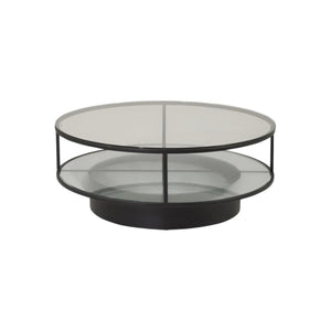 Falsterbo Round Sofa Table | Black, Modern Minimalist Design