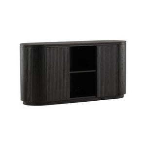 Fjällbacka High Storage Cabinet | Black Oak Scandinavian Design