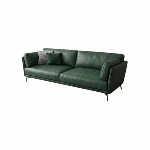 Reynold 2/3 Seater Modern Sofa – Leathaire Upholstered Contemporary Couch with High-Density Foam Cushioning, Wooden Frame Living Room Furniture (Two/Three Seater Option)