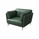 Reynold 2/3 Seater Modern Sofa – Leathaire Upholstered Contemporary Couch with High-Density Foam Cushioning, Wooden Frame Living Room Furniture (Two/Three Seater Option)