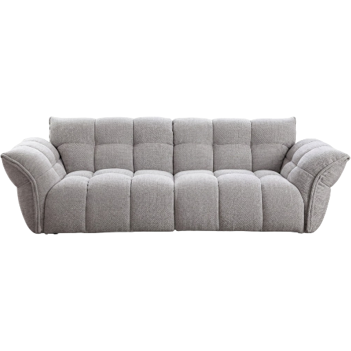 Winslow Pumpin 3 Seater Boucle Sofa – Modern Contemporary Large Couch with High Resilience Sponge Comfort Seating for Living Room