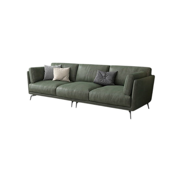 Reynold 2/3 Seater Modern Sofa – Leathaire Upholstered Contemporary Couch with High-Density Foam Cushioning, Wooden Frame Living Room Furniture (Two/Three Seater Option)