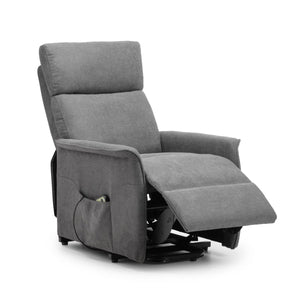 Helena Electric Rise & Recline Chair – Charcoal Fabric Mobility Armchair with Lift Assist