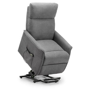 Helena Electric Rise & Recline Chair – Charcoal Fabric Mobility Armchair with Lift Assist