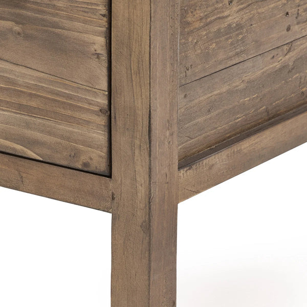 Julian Bowen Heritage 6 Drawer Wide Chest – Reclaimed Wood Rustic Industrial Storage Chest with 6 Spacious Drawers