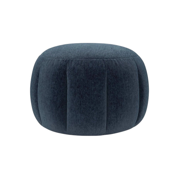 Harper Round Footstool in Pumice House Basket Weave