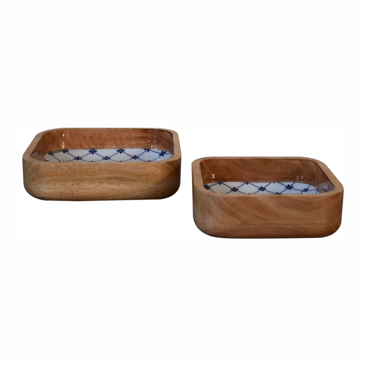 Blue Square Bowl Set 2