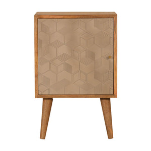 Acadia Bedside made from solid mango wood with nordic legs and two drawers