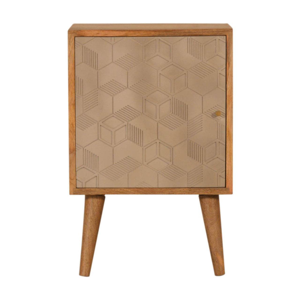 Acadia Bedside made from solid mango wood with nordic legs and two drawers