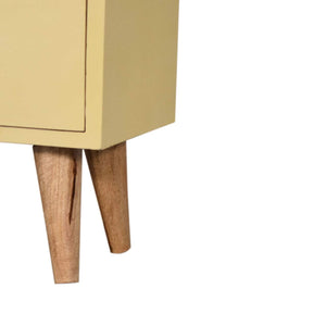 Yellow Hand Painted Bedside