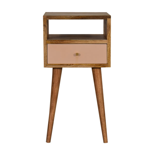 Scandinavian style solid wood bedside table