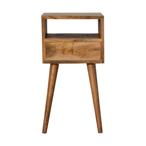 Mini Blush Hand Painted Mango Wood Bedside Table