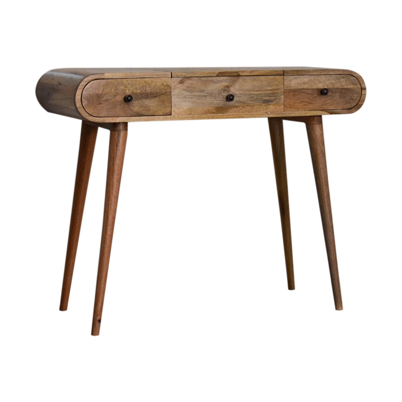 Oak ish Round Dressing Table