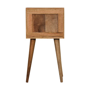 Mini Bone Inlay 2 Drawer Bedside Table front view