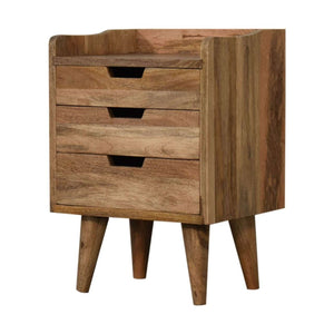Oak-ish Small Gallery Back Bedside - My Store