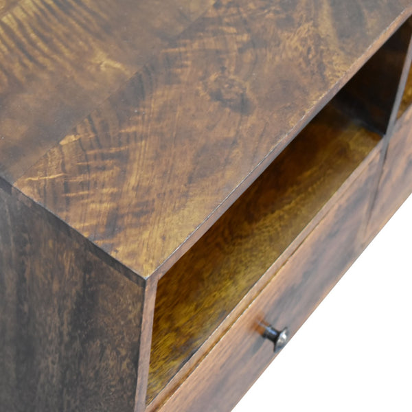 Chestnut Nordic 3 Drawer TV Unit