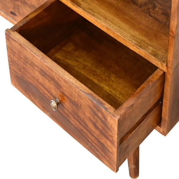 Chestnut Nordic 3 Drawer TV Unit - My Store