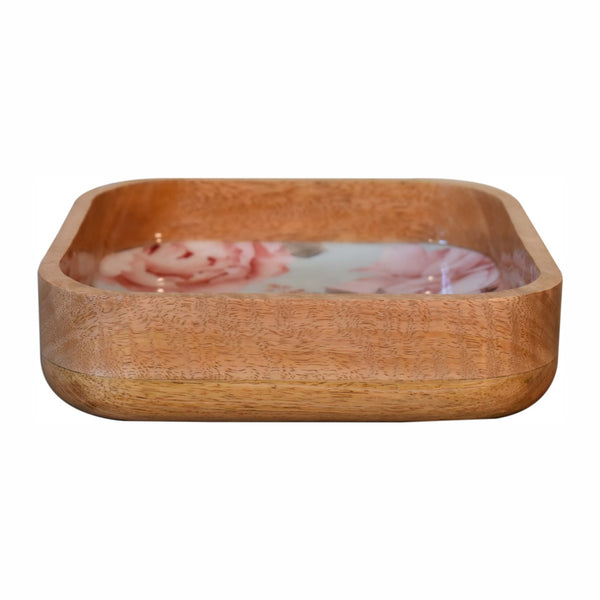 Pink floral bowls for serving snacks and desserts
