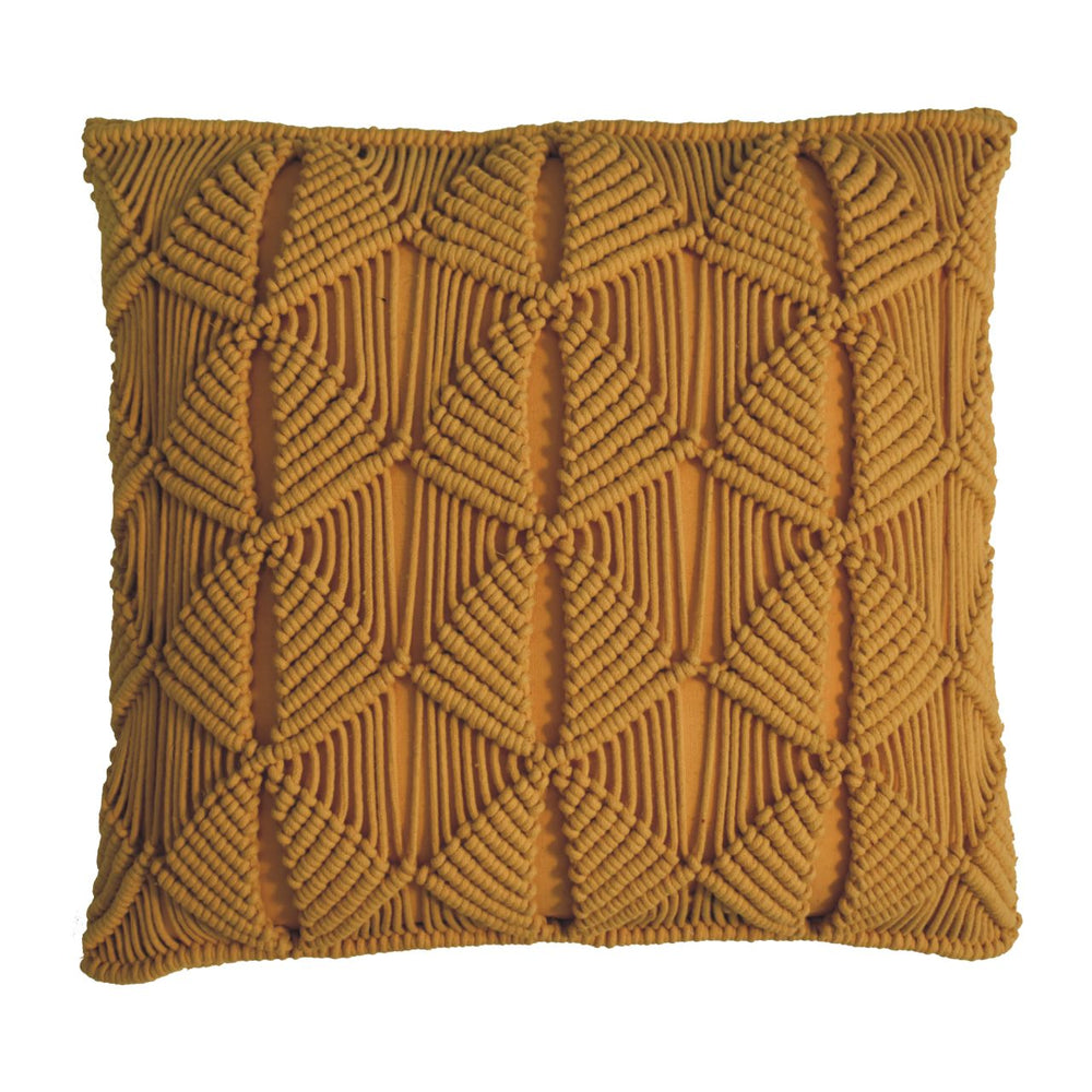 Esmi mustard cushion 45cm x 45cm