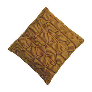 Esmi hand woven mustard decorative cushions