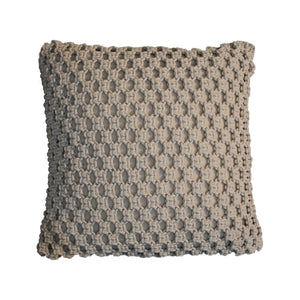 2x Myra natural white woven cushions